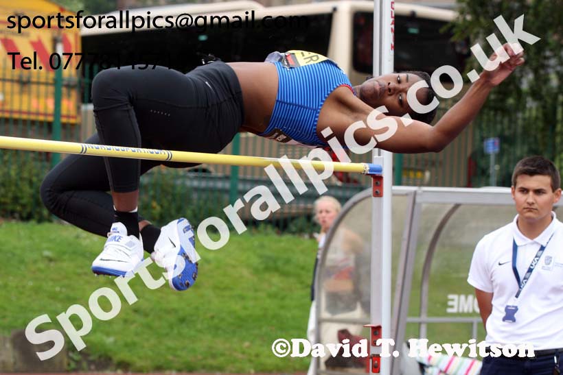 Womens heptathlon high jump, EAP International Cominted Events, Hexham. Photo: David T. Hewitson/Sports for All Pics